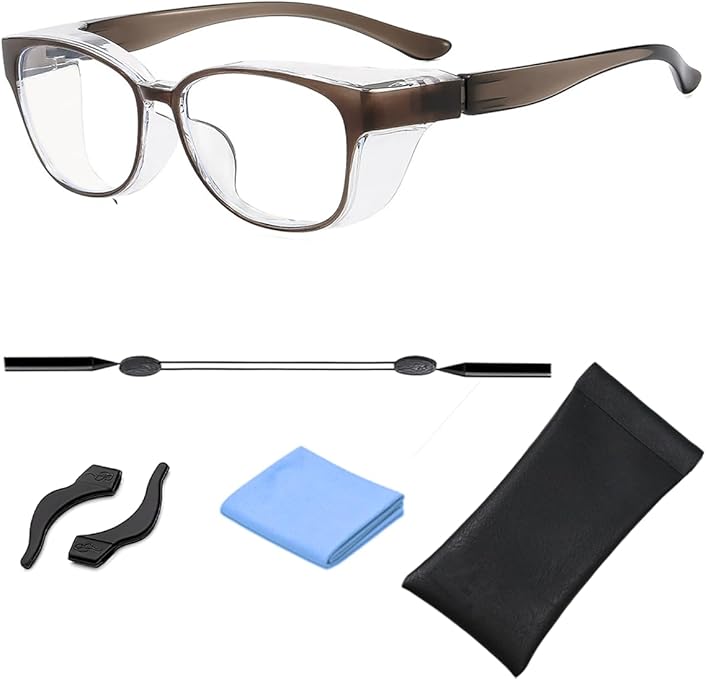 [Marcea] 花粉症 花粉防止 花粉対策 [曇らない ブルーライトカット] 曇り止め 眼鏡 保護メガネ おしゃれ 飛沫防止 よけメガネ 保護 防塵 紫外線対策