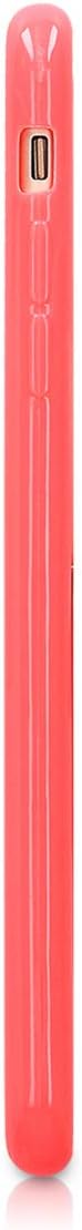 kwmobile Case Compatible with Apple iPhone 7 Plus/iPhone 8 Plus Case - Soft Slim Protective TPU Silicone Cover - Neon Coral Matte