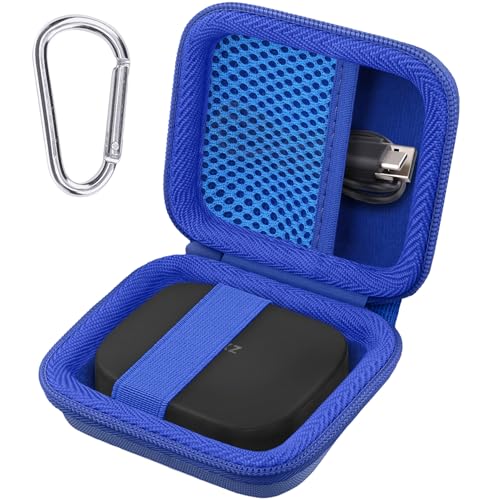 Housse SHOKZ OpenFit Pro co2CREA bleue, étui rigide portable de voyage pour le sport et la randonnée