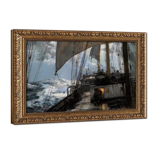 Impression sur toile Montague Dawson cadre à suspendre 40x61 cm
