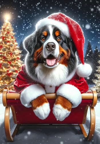 Bernese Mountain Dog - Best of Breed DCR Christmas Garden Flag 12