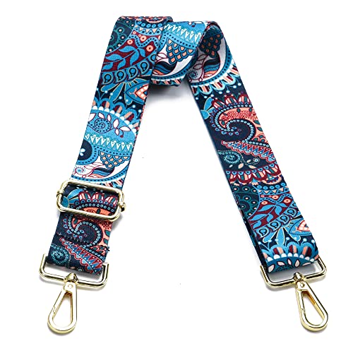 Image of Purse Strap Gold Hardware Replacement Crossbody Bag Strap, Wide Adjustable Shoulder Strap