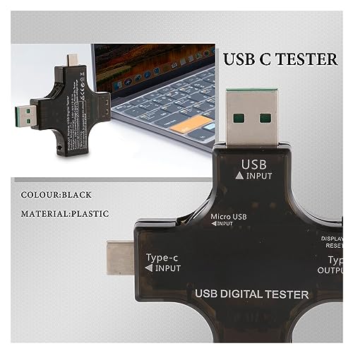 Multimètre numérique USB C 2 en 1 avec écran LCD couleur pour ampérage