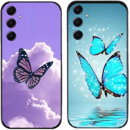 ��g�уP�[�X��P�[�X �K�pSamsung Galaxy S24 FE / S24FE,��Ԓ��͗l�v�����g����TPU�o�b�N�V�F��,2�Z�b�g