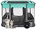 Dog Playpen,Pet Playpen, Foldable Dog Cat Playpens,Portable Exercise Kennel Tent Crate, Water-Resistant Removable Shade Cover, Indoor Outdoor Travel Camping Use for Small Animals + Free Carrying Case
