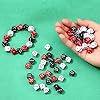 Ferreve 90 Piece Acrylic Dice Beads 10mm Dice Beads Bulk, Casino Party Games Vegas Birthday Party Supplies, Jewelry Making, Bracelet Necklaces Lanyard DIY Handicrafts(Red, Black, White) #3