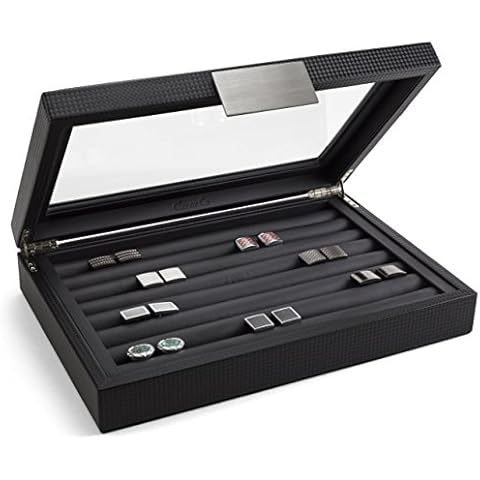 Glenor Co Luxury Cufflink Box - 70 Capacity Cover