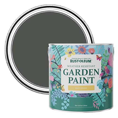 Rust-Oleum Grey Mould-Resistant Garden Paint In Matt Finish - Graphite 2.5L