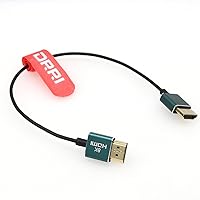 Vista 11 de DRRI Cable HDMI 2.0 de alta velocidad para audio de video digital 4K HDTV, Nikon Z9, cámara BMPCC a monitor Elvid/Atomos Ninja V