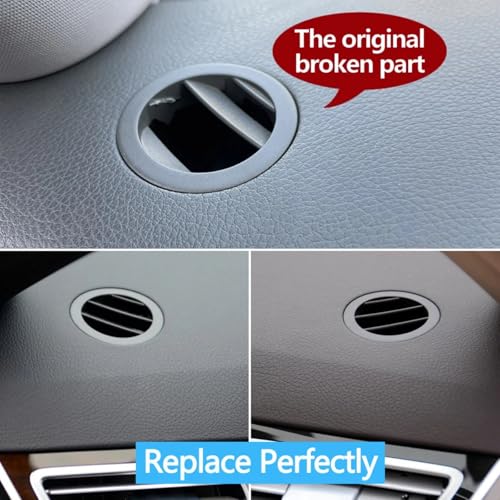 Rejilla de ventilación redonda Benz E200 E300 E350 E550 color gris oscuro 3