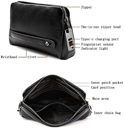 Smart-Fingerprint-Handbag-Lock-Waterproof-Anti-theft-Fingerprint-Backpack-Lock-Mens-And-Womens-Wallet-Support-USB-Charging