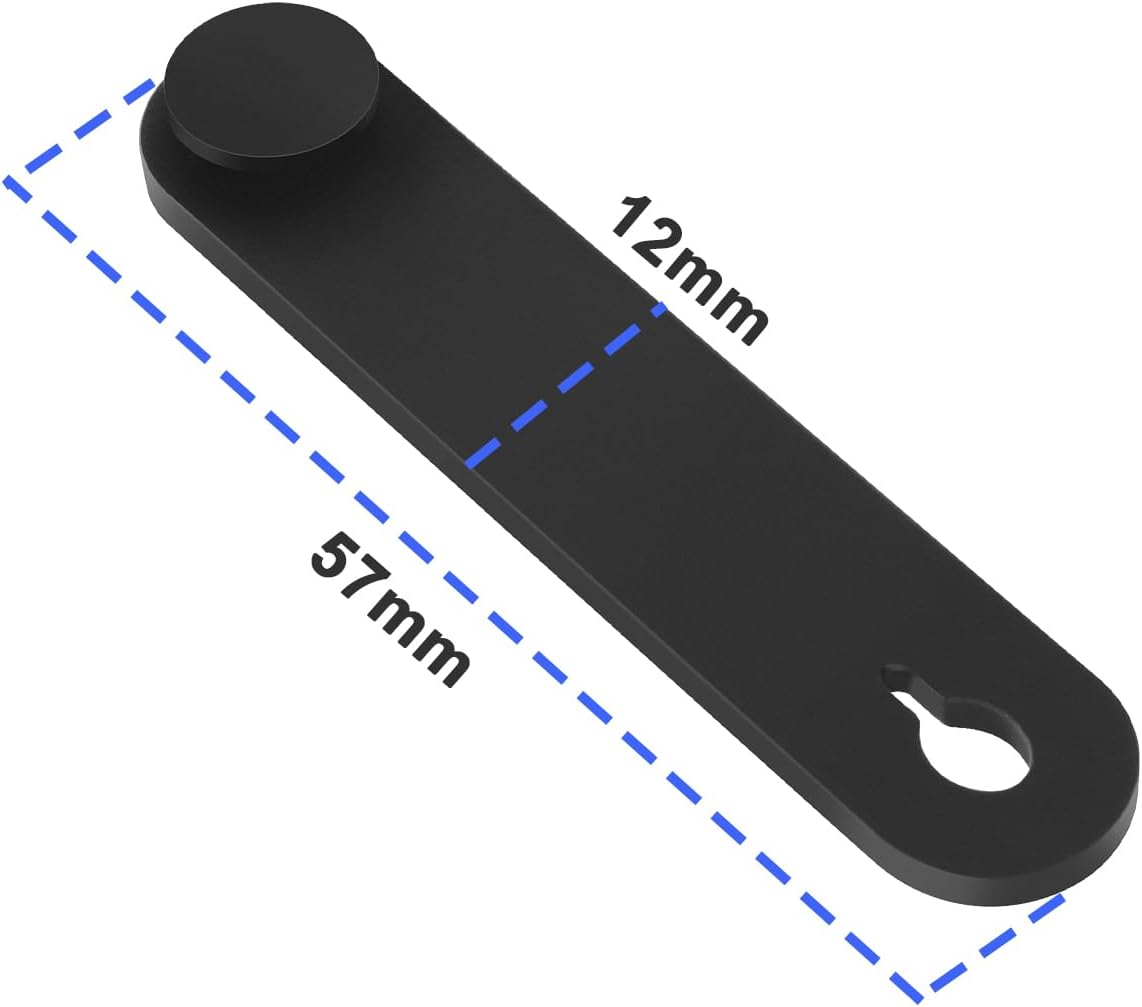 SING F LTD 12PCS Cable Ties Rubber Cable Organiser Holder Wire Management Strap for Motorcycle Car Mechanical Product Household Charger Wire 57x12mm Black