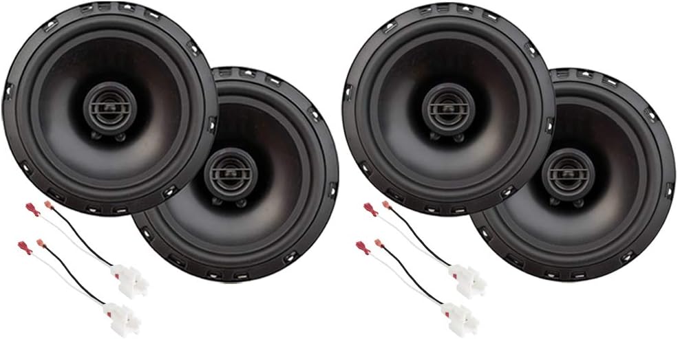 Harmony Audio HA-R65 Bundle Compatible with Hyundai Sonata 2018-2019 72-7300 Adapter Harness Factory Speaker Replacement