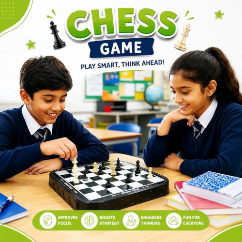 Image of Wishkey 12 in 1 Family Board Games for Kids 5+ Years Travel Board Game Set with Ludo, Snakes & Ladders, Chess, Tic Tac Toe, Housie & 7 More Games Educational Indoor Games for Boys, Girls & Family