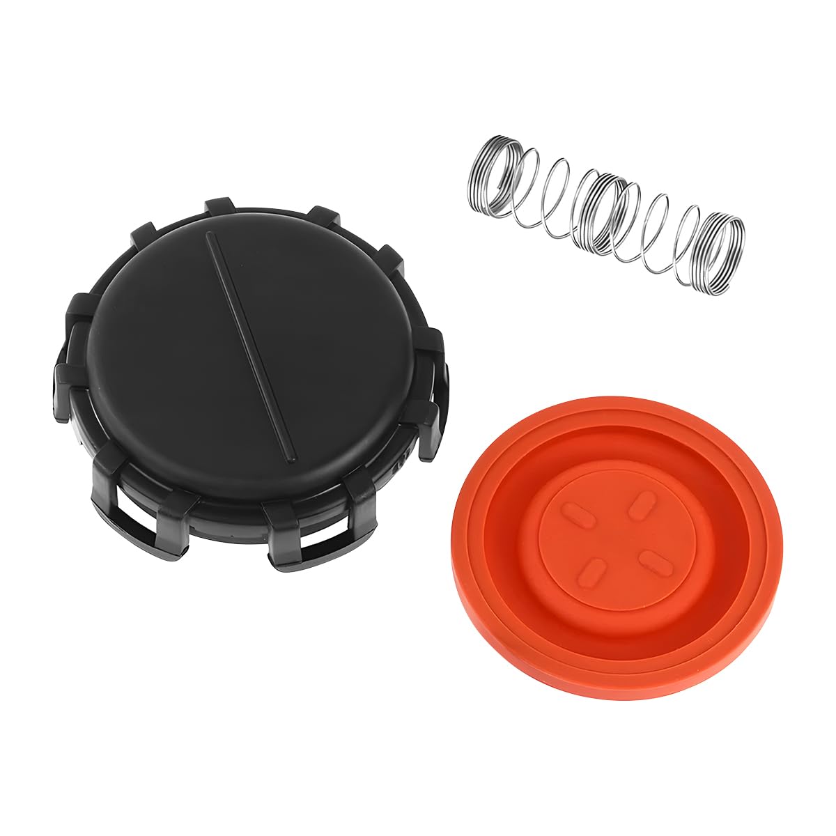 JNNJ PCV Valve Cover, PCV Valve Cover Repair Kit Fit Car Engine Exhaust Cap, Car Engine Exhaust Valve Cover Replacement, ABS Plastic and Metal for PCV Engine, Replacement for 0248L 1 9651815680