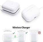 Galvanox AirPods Pro Charger - Wireless Charging Station for Apple AirPod Pro/AirPods Pro 2nd Generation (White)