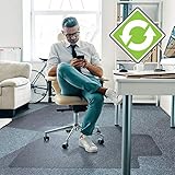 Floortex Cleartex Enhanced Polymer Lipped Chair Mat for Carpets up to 3/8