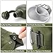 ZOOFOX Military Canteen, 1 Quart Portable Army Water Bottle with Aluminum Cup, Stainless Steel Spoon, Fork and Knife, Plastic Tactical Water Bottle for Military Hiking Camping Survival