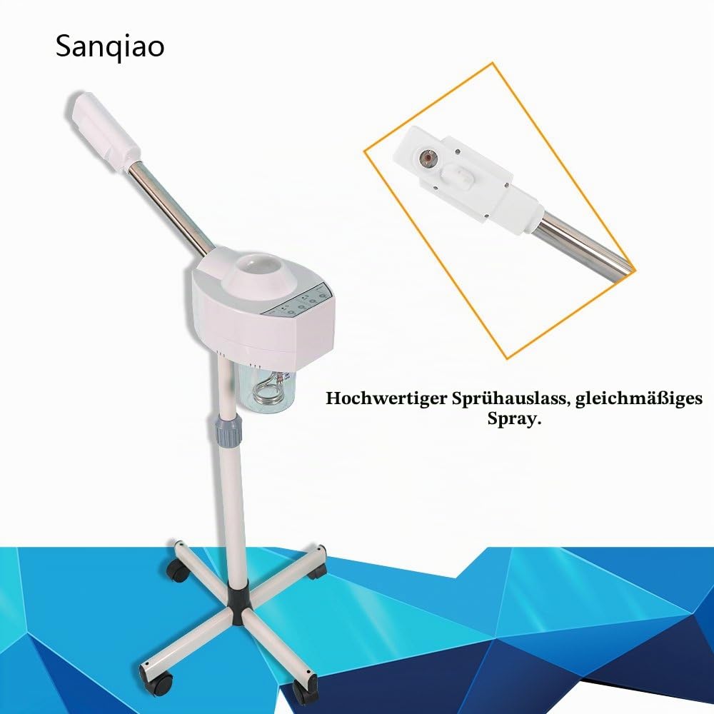 Digitale Steuerung Gesichtsdampfer Gesichtssauna nano ionen warm Dampf Gesicht Dampf für Heim und Schönheitssalon Luftbefeuchter mit Aromatherapie Diffusor und Ozon Funktion