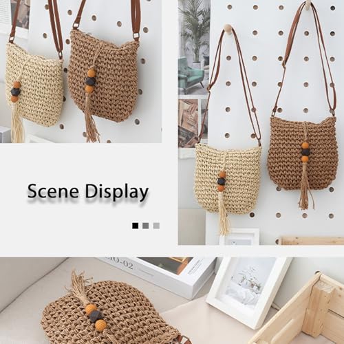 Small Summer Beach Bags Straw Beach Bag Woven Purse Cute Womens Small Handbag Shoulder Purse Straw Clutch Purses4