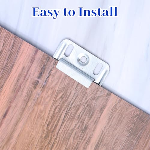 Image of 200 pcs Stainless Steel Z-Clips (1.73 inch /44mmx1.22 /31mm) - Wall Panel Fixing Piece, Clamp for Integrated Wall Panels, Heavy Duty Walls Panel Buckle for Toilet Seats & Furniture Mounting