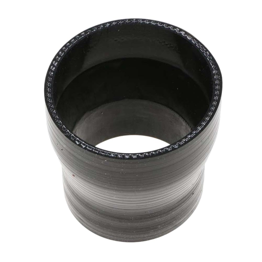 4 Ply Temp Reducer Coupler Reinforced Tube for Car Turbo Cooling Hose Compatible with(Black)