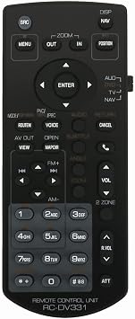 RC-DV331 Replacement Remote fit for Kenwood Multimedia Monitor DDX372BT