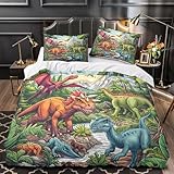 QTIVARLEN Hund Bones Mikrofaser Kinderzimmer Dekorative 3D-Gedruckter Haustier Themed Bettdeckenbezug dreiteiliger Zip Verschluss Weich for Teen Jungen,Kinder,Teenager,Frauen Single（140x200cm）