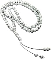 Vista 4 de Tasbih musulmán - Rosario de 99 cuentas AMN-238 con estrella lunar grabado en religioso islámico Eid Ramadán