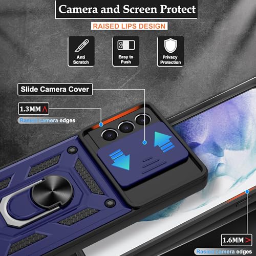 Coque Samsung S21 Plus incassable pour protéger vos souvenirs grâce au clapet photo bleu - 3