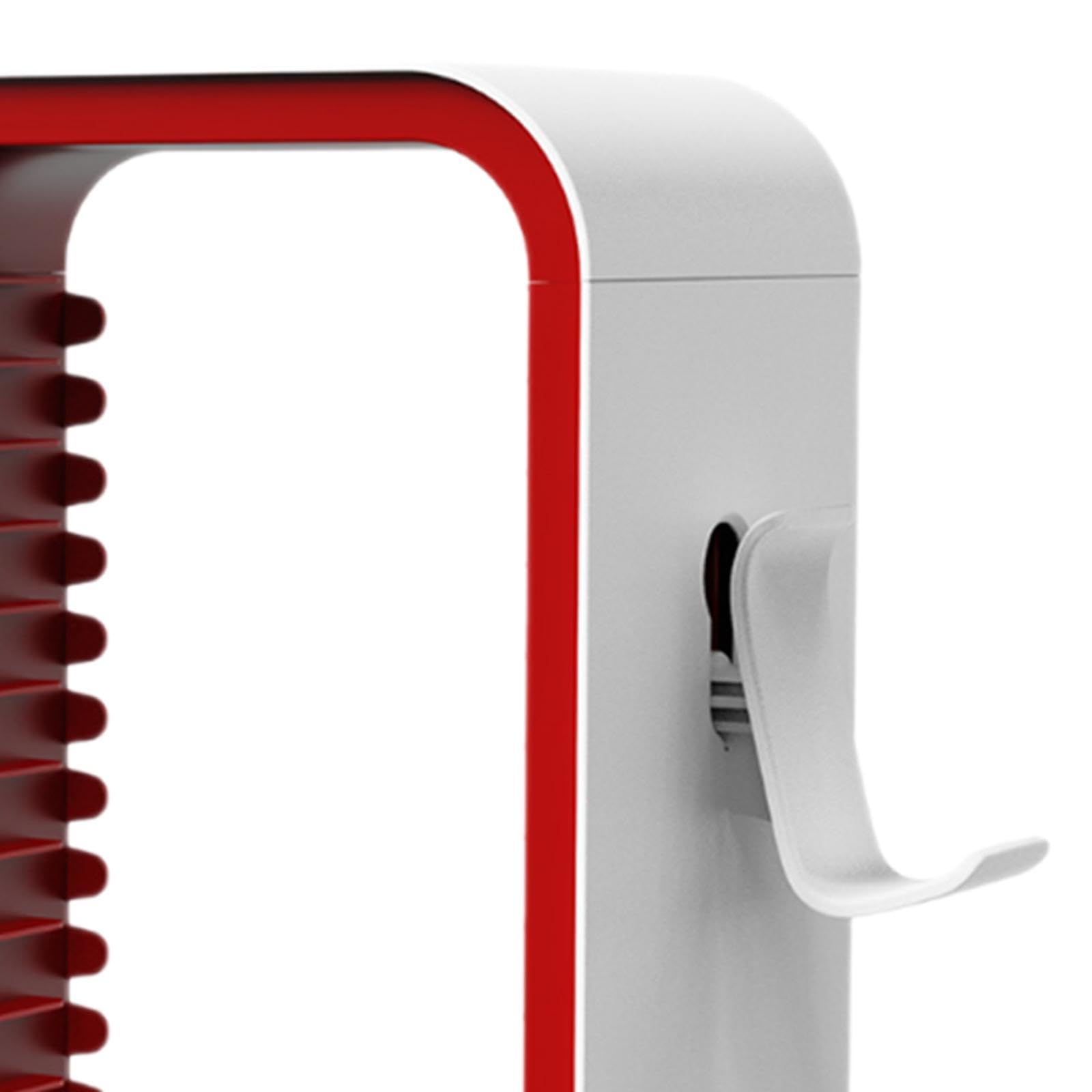 Game Disc Holder Organizador de Videojuegos Soporte para Controladores Estante Universal para Discos Material PP Fácil de Usar Adecuado para Coleccion, Rojo