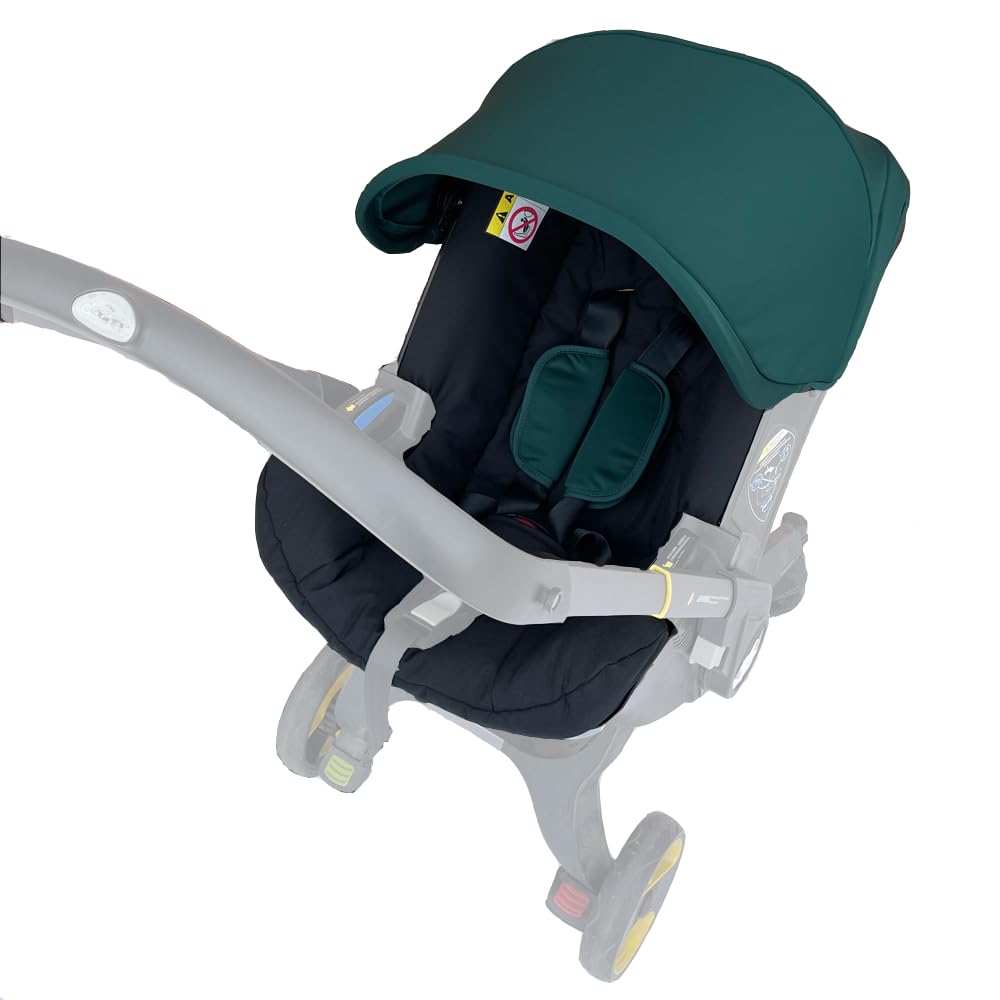 Feliliber Stroller Accessory Washing Kit Textile Set, Colorful Canopy & Water Resistance Soft Cushion Compatible with DOONA CAR SEAT Strollers (Olive