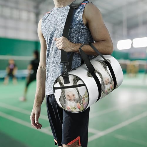 Duffel bag vache et fleurs résistant de 45cm pour le camping - 7