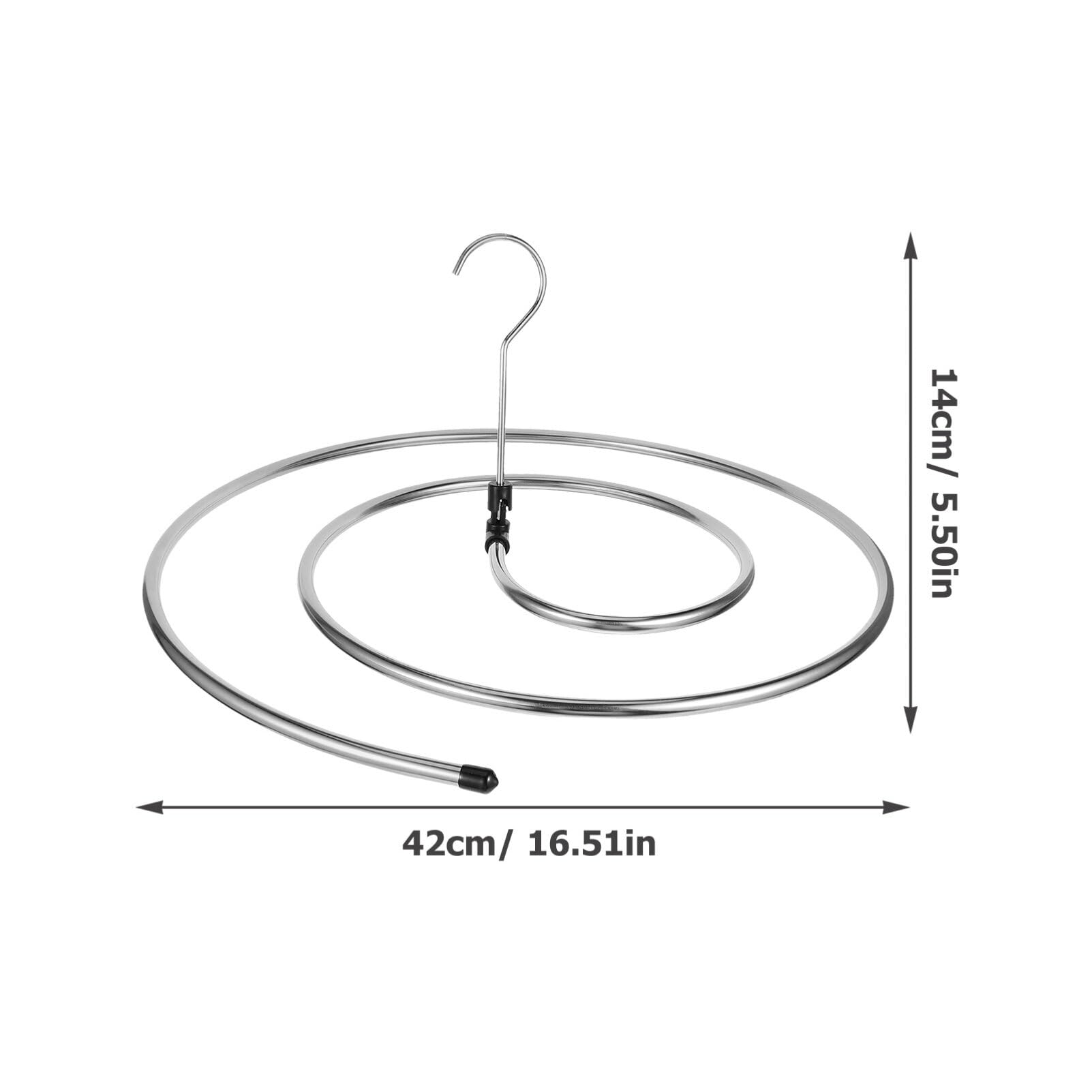 PRETYZOOM 2Pcs Spiral Sheet Hanger, 304 Stainless Steel Drying Rack Laundry for Bed Blankets Towels Bedspreads, Coverlets - Image 3