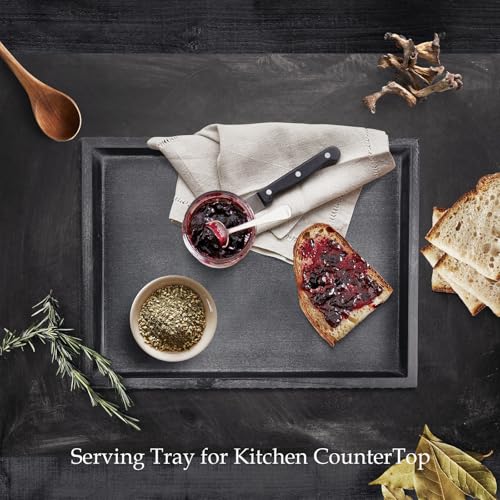 Rectangle-Wood-Serving-Tray-with-Beads-Black-Washed-Wooden-Decorative-Tray-for-Entertaining-Decoration-and-Gifting Rectangle Wood Serving Tray with Beads Black Washed Wooden Decorative Tray for Entertaining Decoration and Gifting