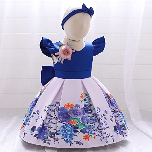 Vestido de niña vacacional con manga voladora para tardes de playa 2