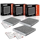 A-Premium 3-PC Cabin Air Filter with Activated Carbon Compatible with Hyundai Ioniq & Kia Niro