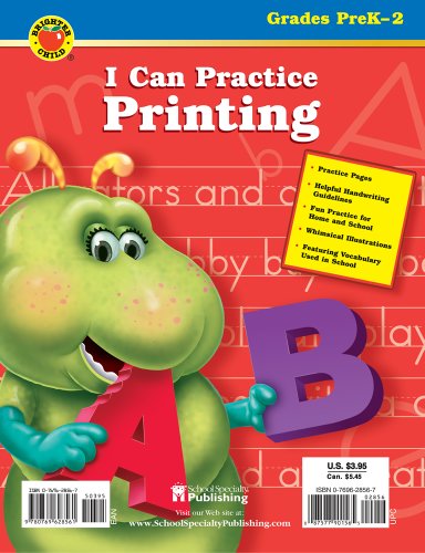I Can Practice Printing, Grades K - 2 (Brighter Child: I Can...)