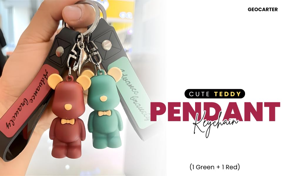 Image of Keychain for Kids & Adults | Cute Pendant Teddy Bear Keyring for Girls & Boys | Trendy Designer Keychain for Gifting | Stylish Teddy Keyring for Bags, Keys & Accessories