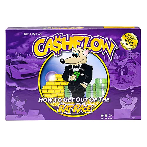 Rich Dad Cashflow Educational Board Game, Learn Investing, Real Estate, Stocks, And Business Building For Family Financial Literacy, 2020 Design #TOP2