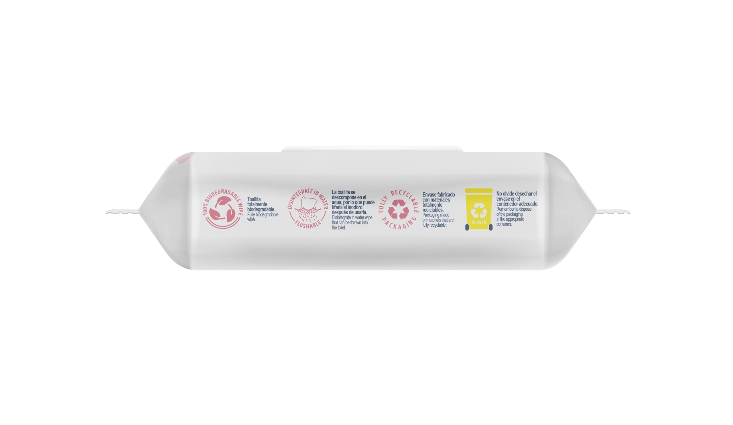 Cleanic Intimate Papel Higiénico Húmedo desechable - combina papel húmedo y toallitas. Limpia la zona íntima con extracto de arándano y prebiótico. 640 unidades (16x40)