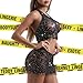 Famstar Sexy Lingerie for Women Naughty Sparkle Rhinestone Set Bodysuit Outfits Teddy Erotic Mesh Women’s Lingerie
