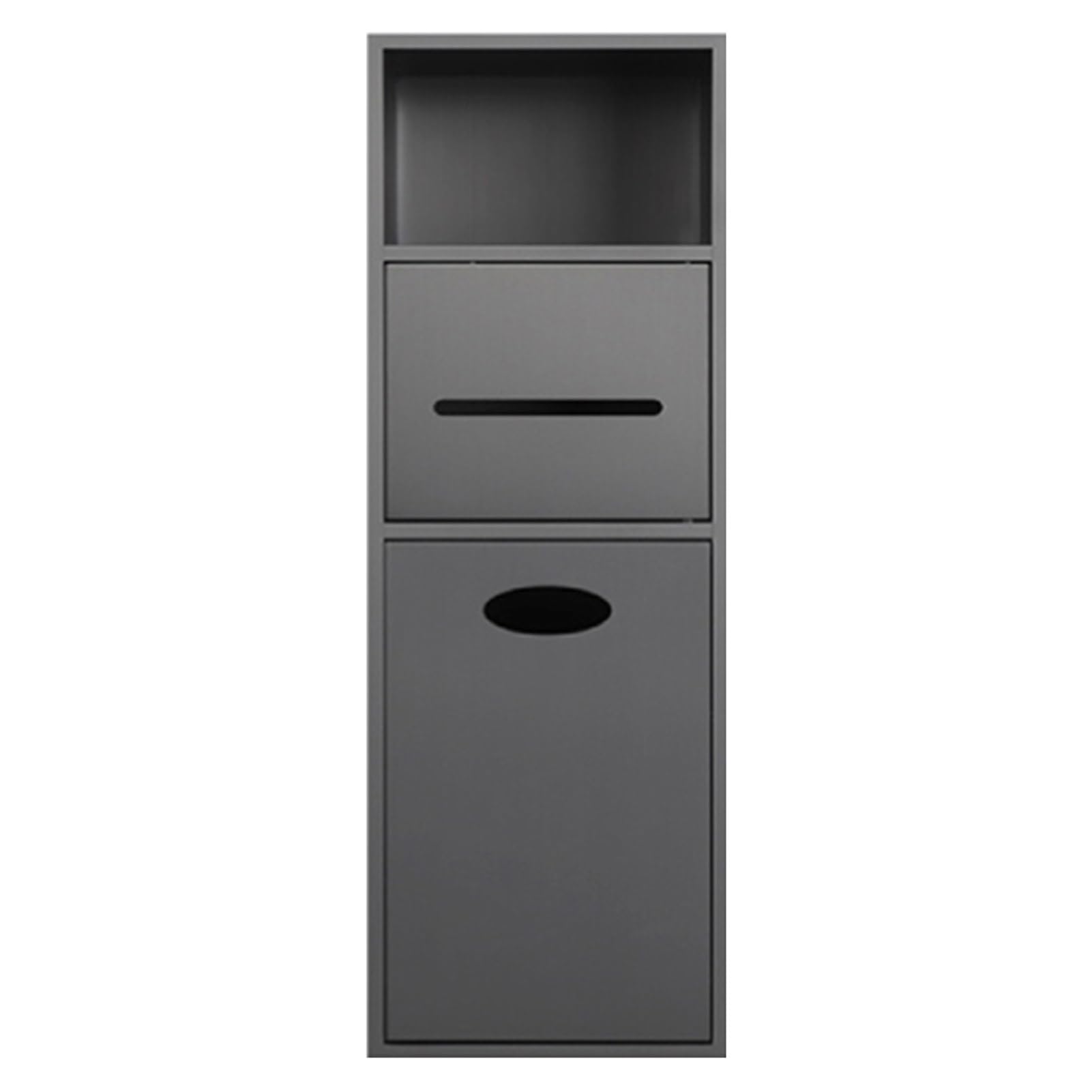 QUSYZD Stainless Steel Shower Niche, Wet Room Alcove Recessed, Toilet Paper Trash Can Shampoo Toiletries Embedded Bathroom Shelves, Waterproof Storage, Home,Red-20x63x13.5CM