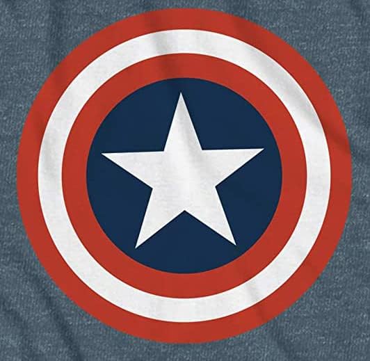 Miniatura 6 de Marvel Captain America Distressed Shield Logo - Camiseta para hombre