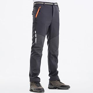 Calça de caminhada masculina,Lianai Calça de caminhada masculina escalada ao ar livre Trekking camping Fina solta casual esportes bolsos com zíper Calça de secagem rápida
