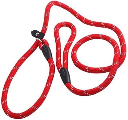 Pet Dog Nylon Adjustable Loop Slip Leash Rope Lead 1.2m