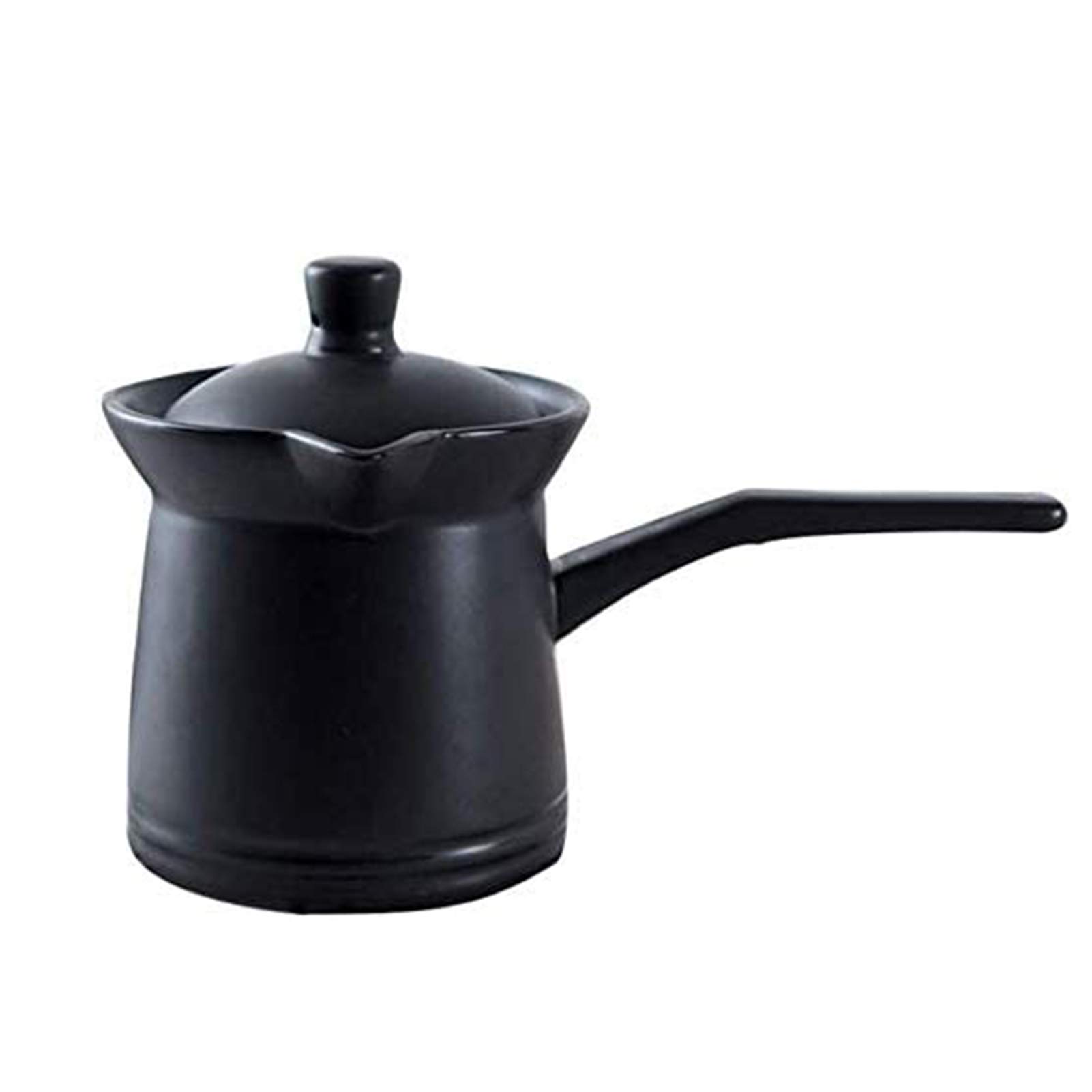 CIRONI Pentola per Latte Antiaderente, brocca per Latte in Ceramica, casseruola per caffè riscaldata per Colazione, pentola per stufato con Coperchio, casseruola da 1 litro per Alimenti per Bambini