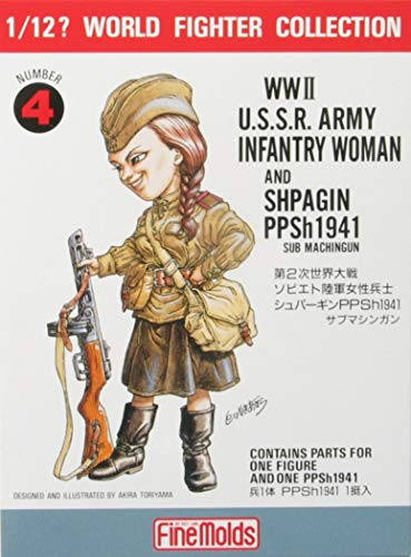 ファインモールド(FineMolds) 1/12 ワールドファイターコレクション W.W.2ソビエト陸軍女性兵士・ターニャ プラモデル FT4