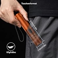 Laitver Taschenlampe LED/UV Aufladbar 2 in 1, Superhell Taschenlampen – Ansicht 8