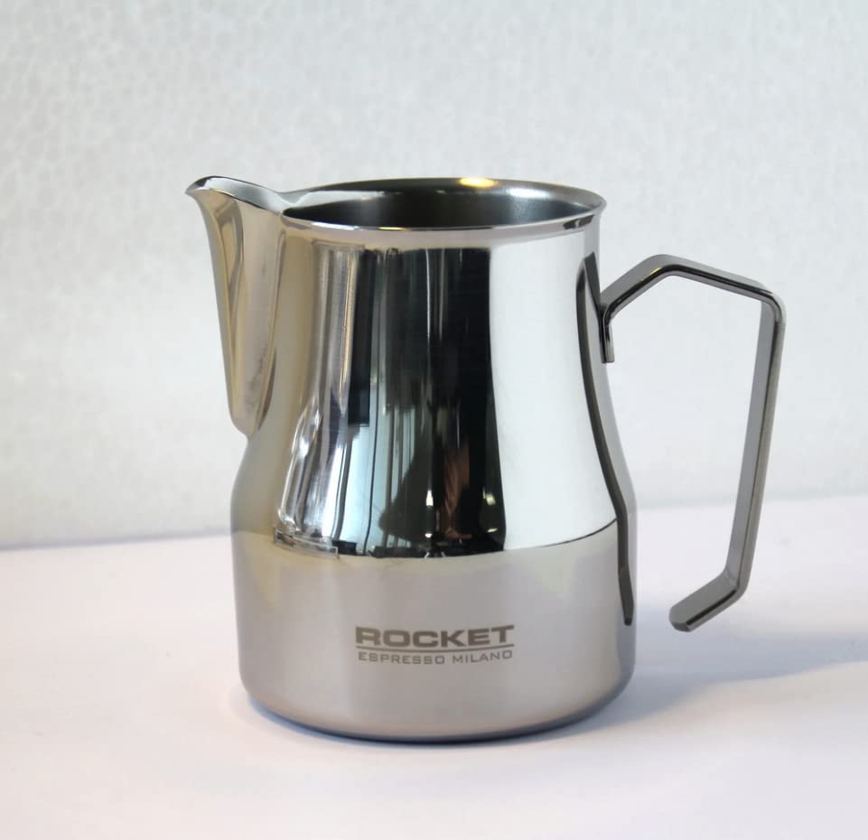 Rocket Espresso 18/10 Stainless Steel Frothing Pitcher, 16.9oz, Polished Mirror Finish